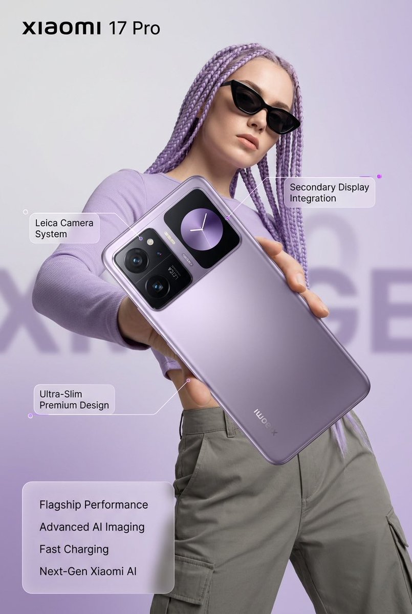 Xiaomi 17 Pro Lavender Launch Ad — Sora 2 Prompt