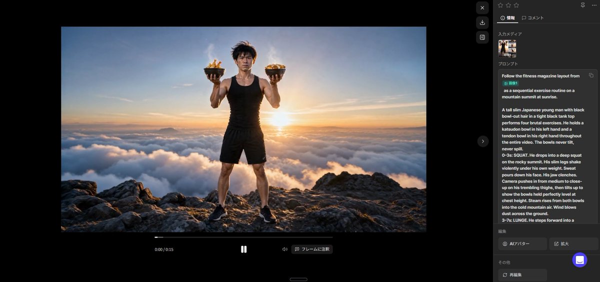 Fitness Magazine Motion Sheet — AI Prompt Layout
