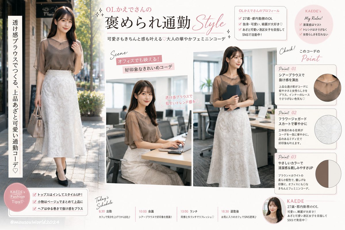 Japanese Fashion Magazine Layout — Commuter Style Collage Prompt