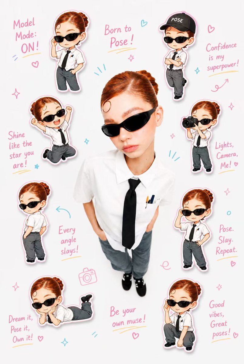 Q-Version Clone Sticker Diary — Sora 2 Prompt