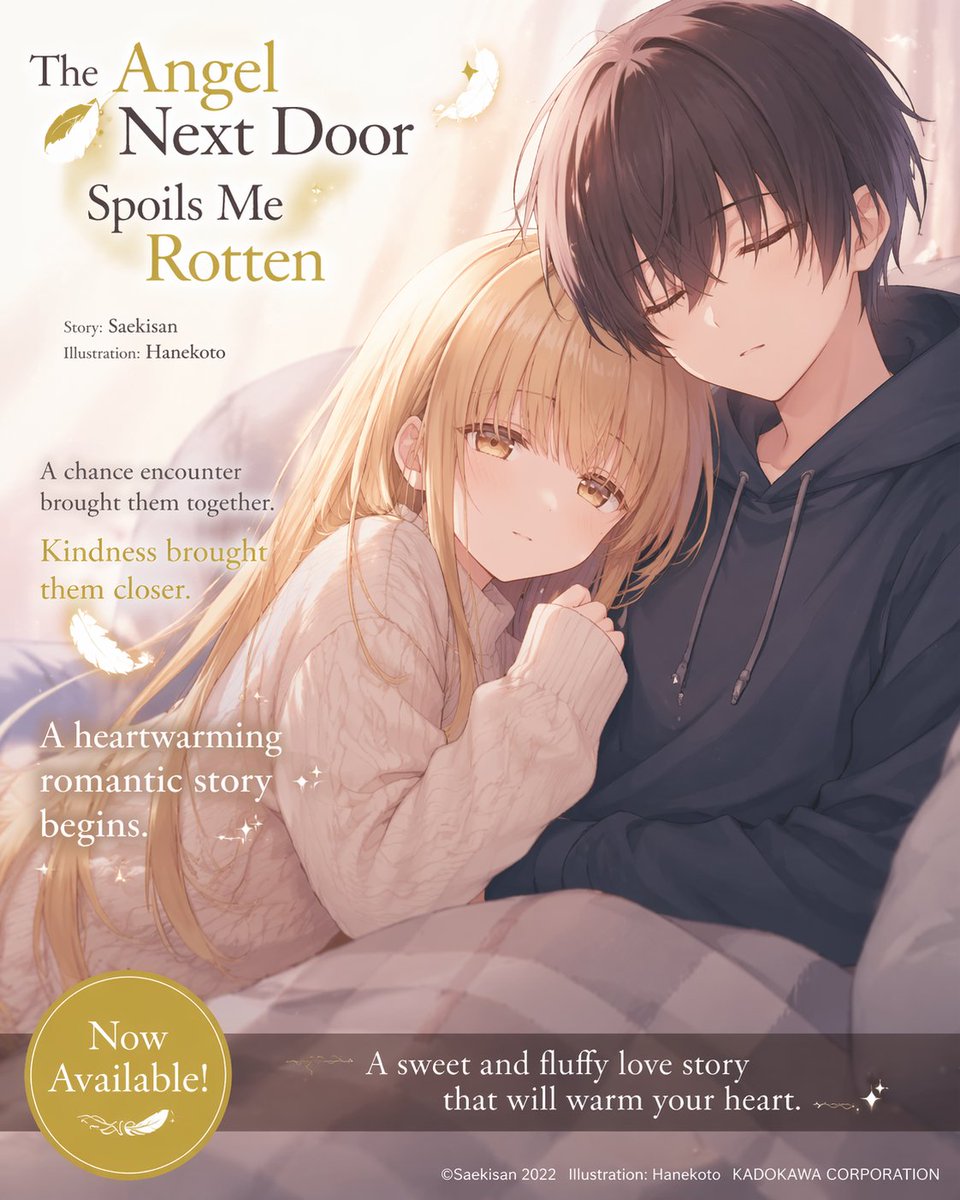 Romantic Anime Light Novel Poster — Cozy Couple Scene
