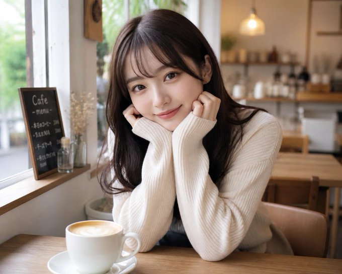 Japanese Woman in Café — Sora 2 AI Prompt