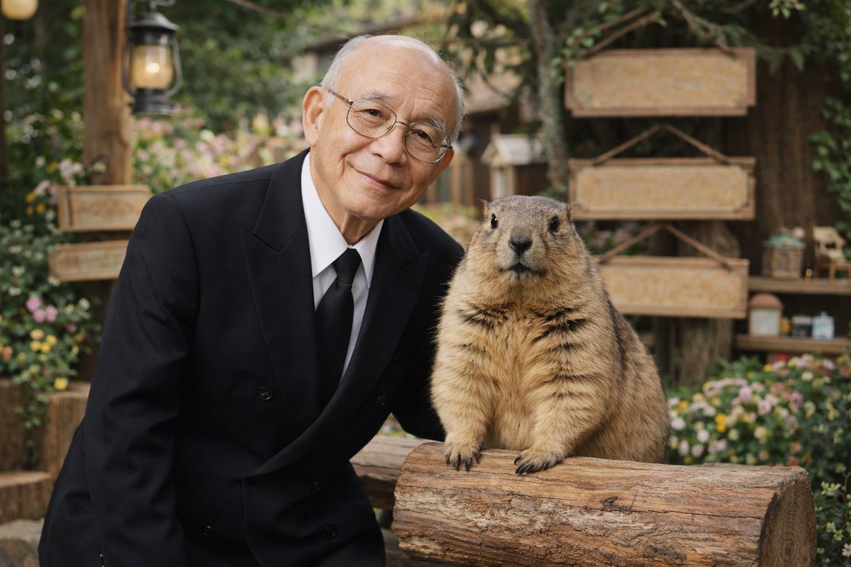 Photorealistic Portrait with Marmot — Sora 2 Prompt