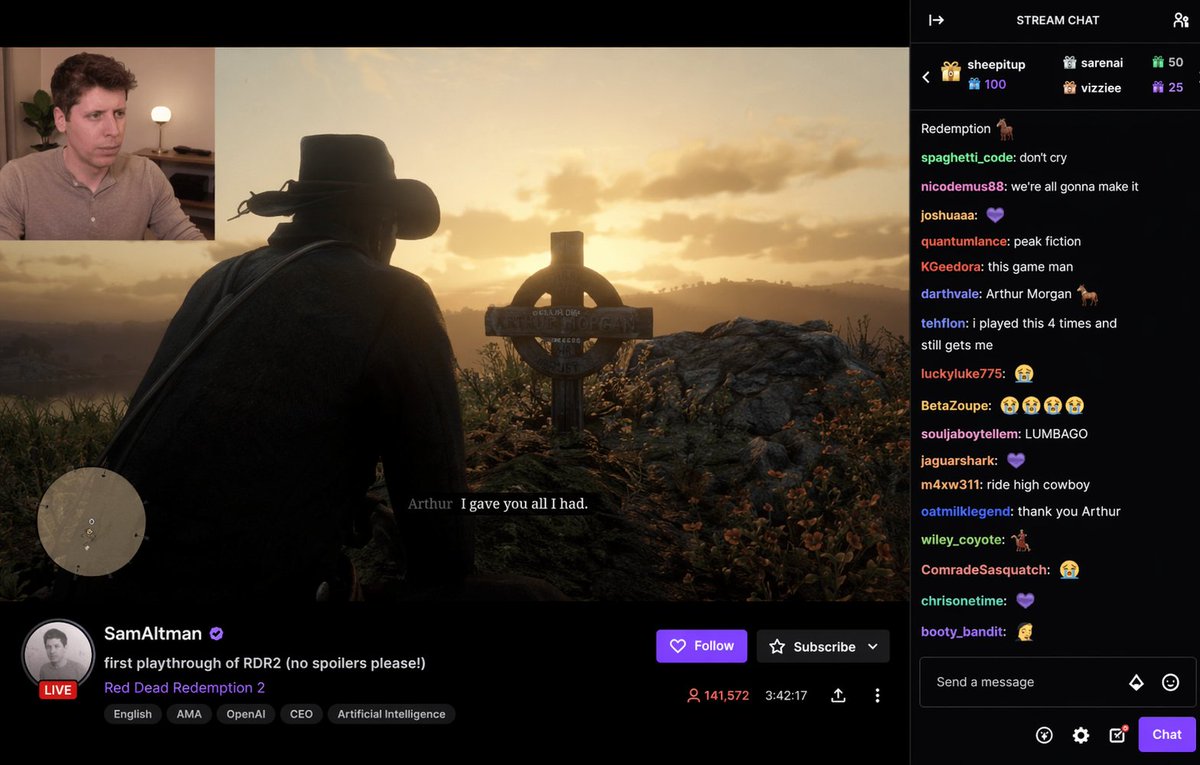 Live Stream Interface Mockup — Sora 2 Prompt