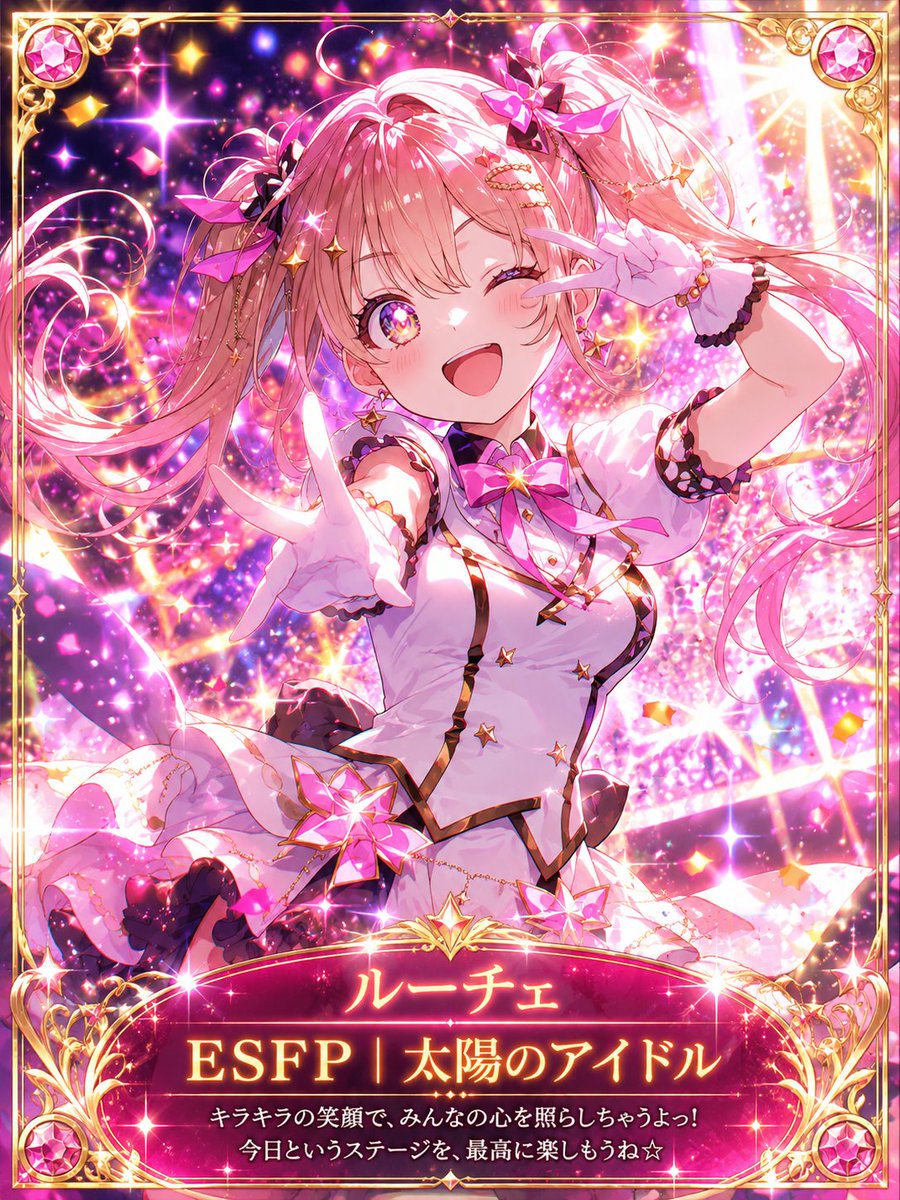 ESFP Performer Fantasy Card — Sora 2 Prompt