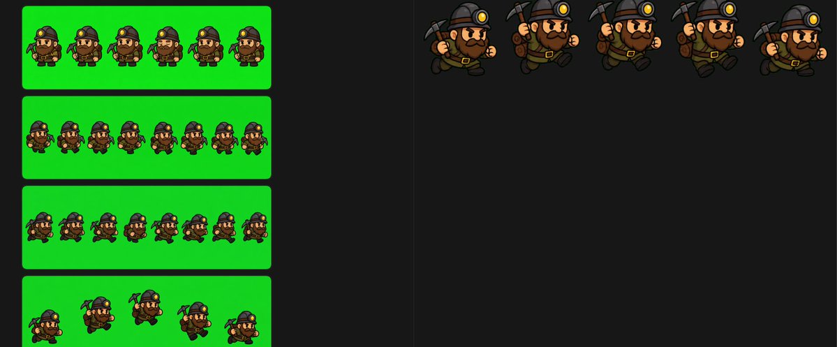 Chibi Miner Sprite Sheet — Game-Ready Animation Frames