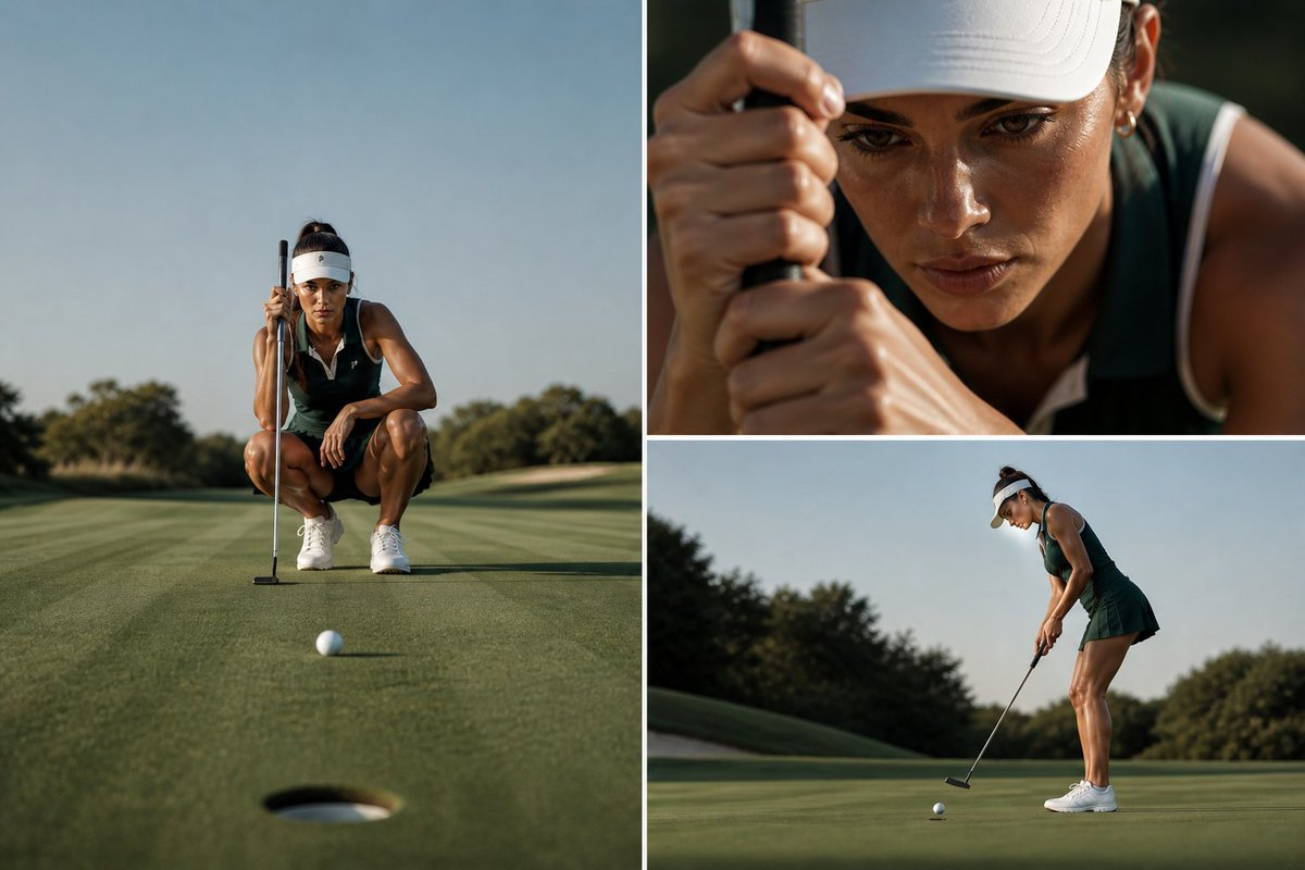 Luxury Golf Collage Prompt — Cinematic Athlete Photography