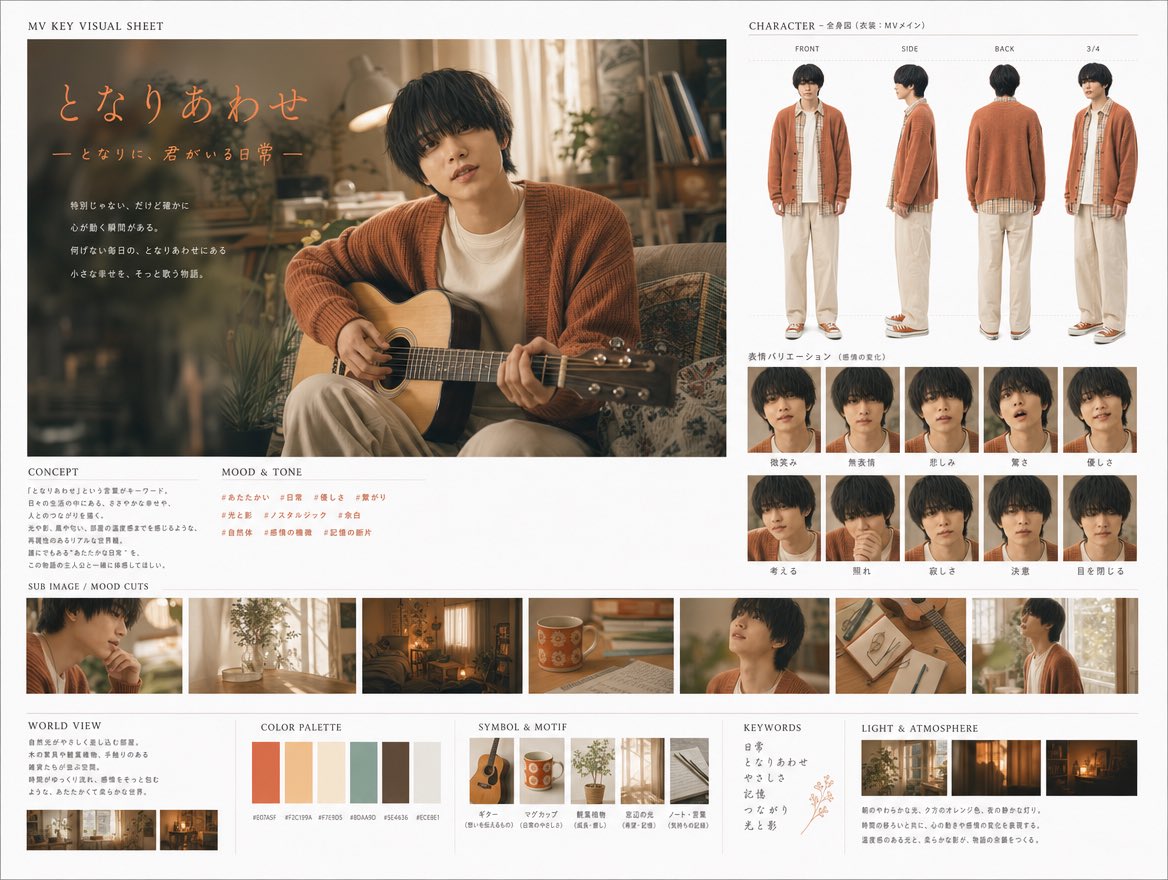 J-Pop MV Key Visual & Character Design Project
