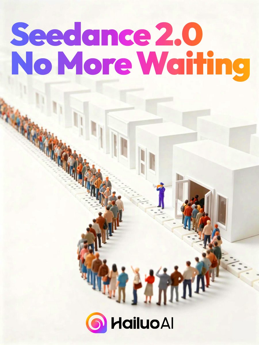 3D Isometric Crowd Queue Poster — Seedance 2.0 Prompt