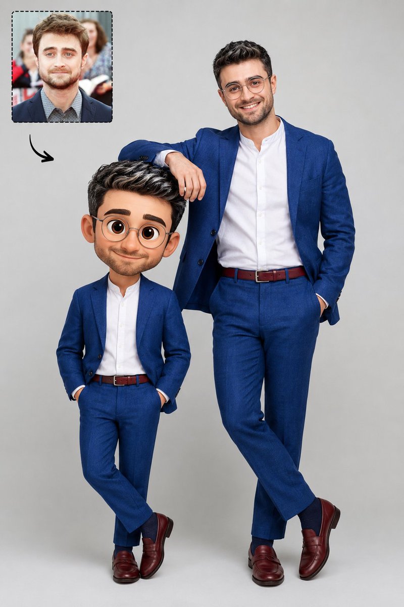 Real-to-Pixar Avatar Prompt — Studio Portrait with Style Transfer
