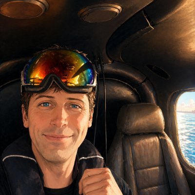 Helicopter Cabin Selfie at Golden Hour — Cinematic Travel Prompt