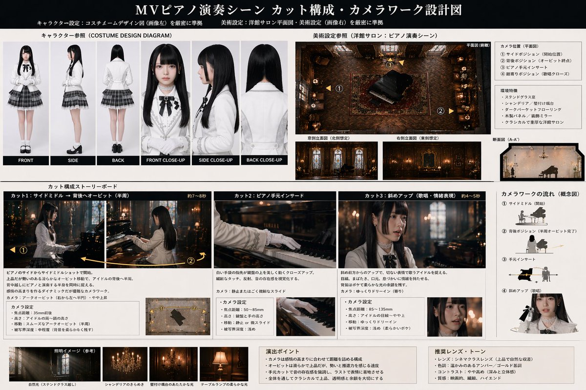 Music Video Storyboard Blueprint — Sora 2 Prompt