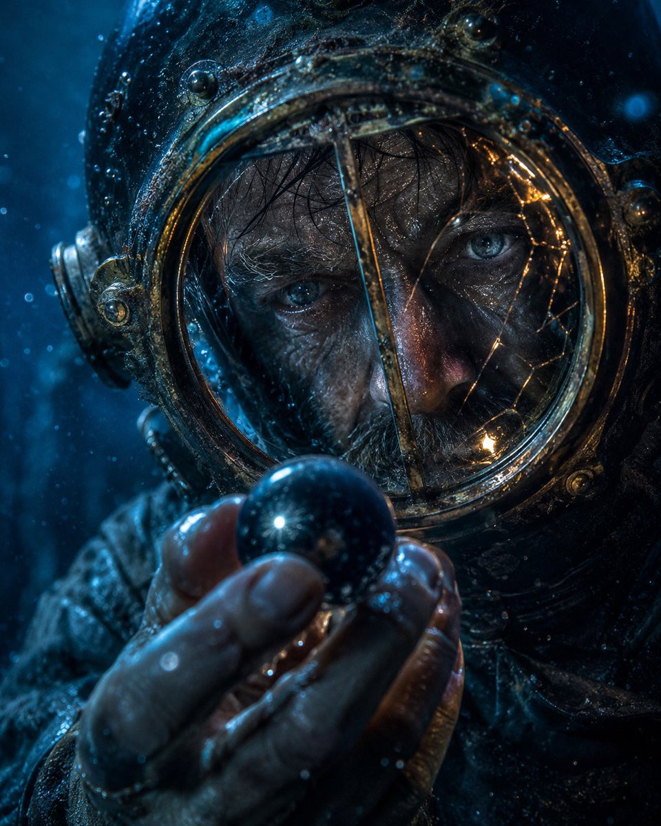 Antique Diver & Mysterious Artifact — Sora 2 Cinematic Prompt