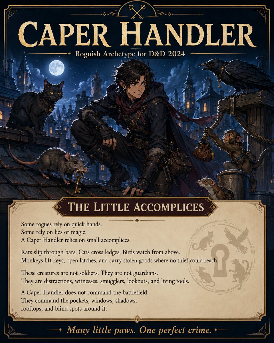 Dark Fantasy Ranger Poster with Animal Accomplices — Sora 2 Prompt