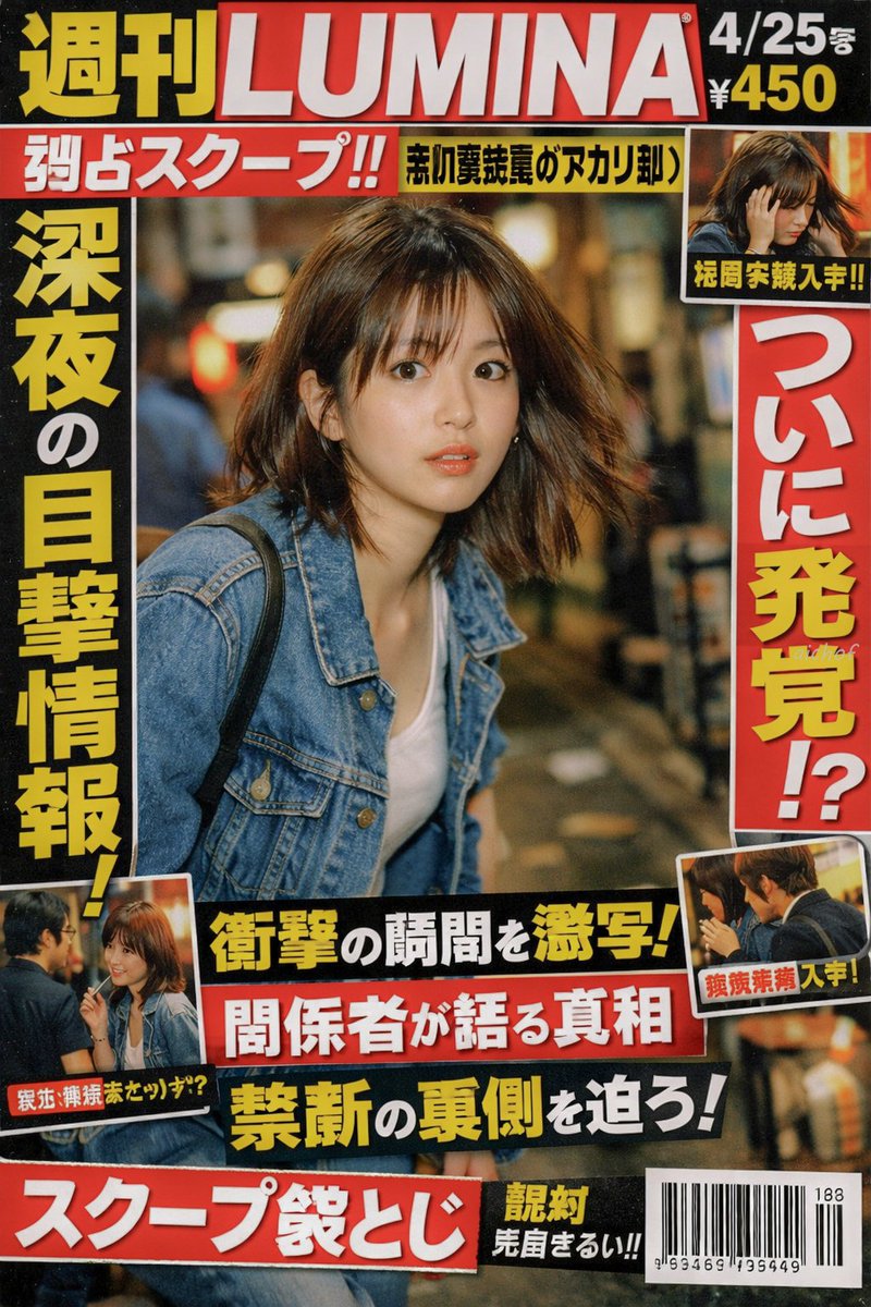 Japanese Gossip Magazine Cover — Paparazzi Tabloid Prompt