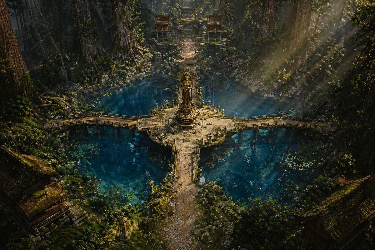 Ancient Forest Sanctuary — Cinematic Fantasy Prompt
