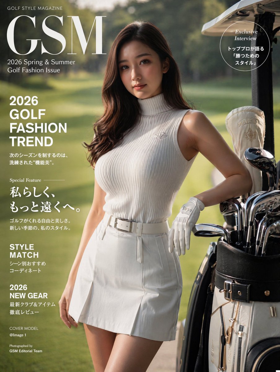2026 Luxury Golf Fashion Magazine Cover — Sora 2 Prompt