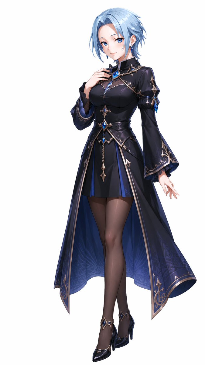 Gothic Fantasy Anime Character — Full-Body Art Prompt