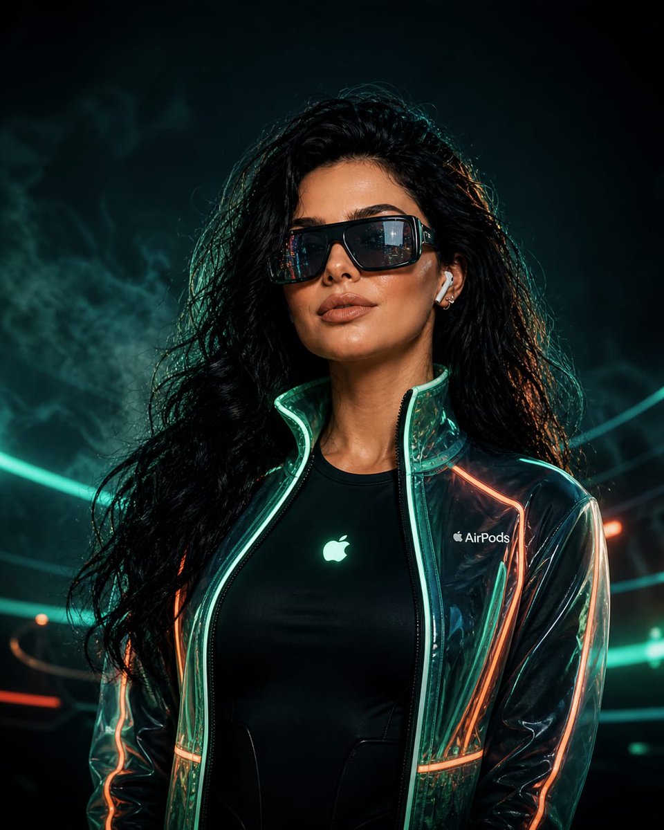 Cyberpunk Neon Fashion Portrait — Sora 2 Prompt