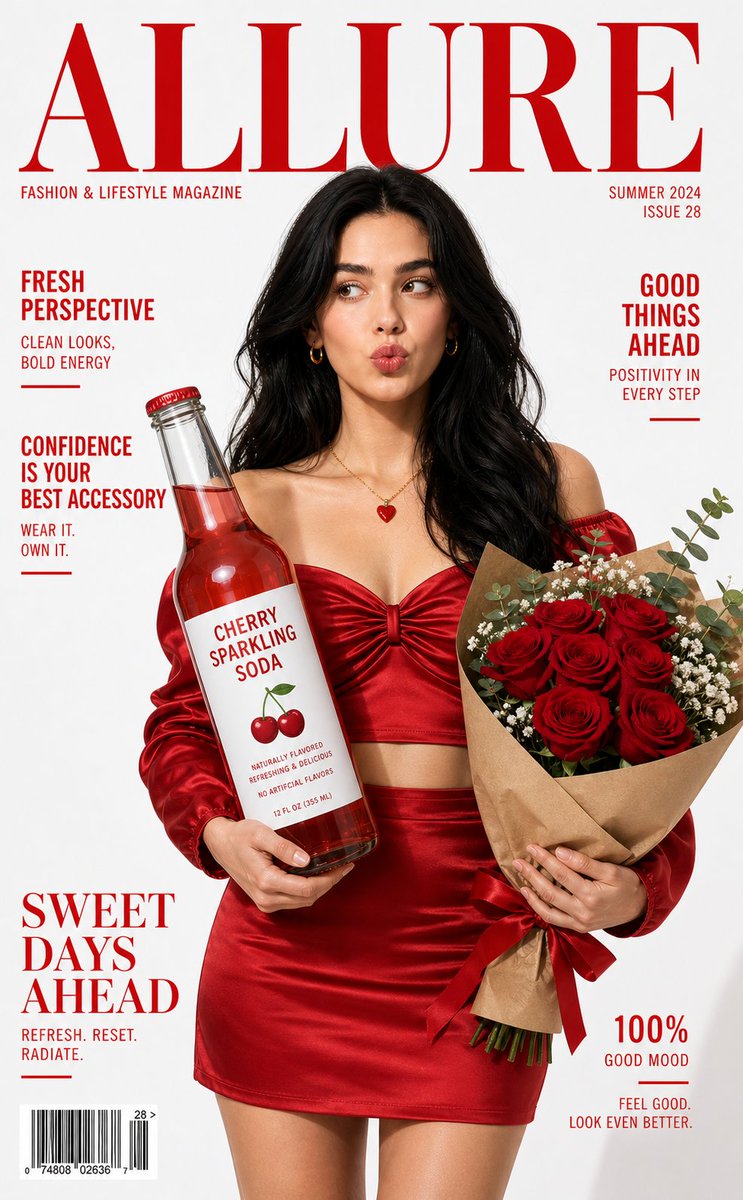 Allure Magazine Cover — High-Fashion Editorial Prompt