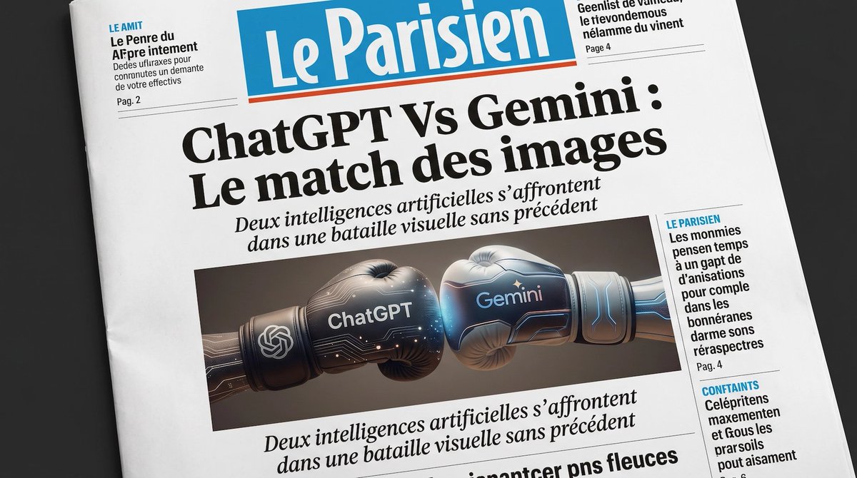 French AI Newspaper Front Page — Realistic Editorial Photo Prompt