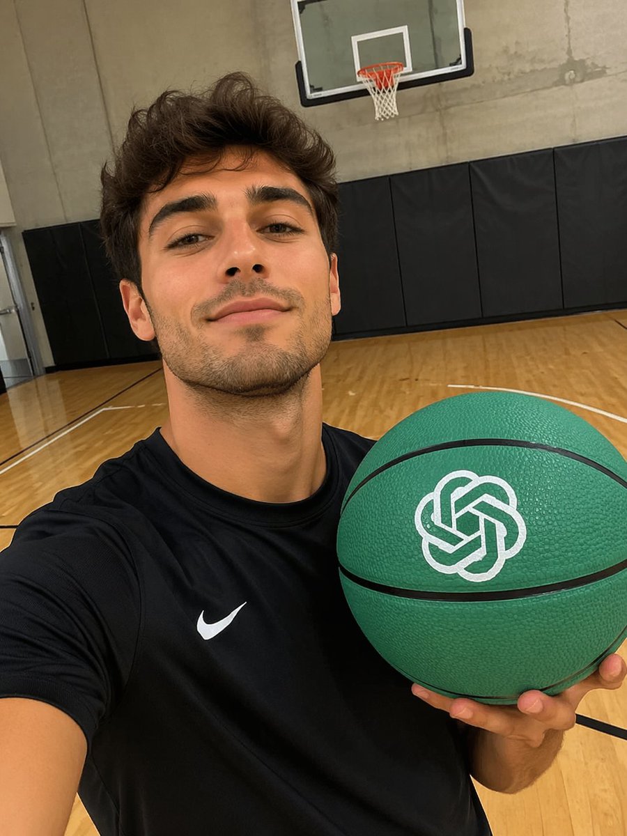 Custom Logo Basketball Selfie — AI Prompt
