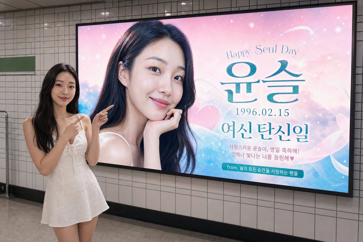 K-pop Idol Birthday Subway Ad Photo Prompt — Sora 2 Hub