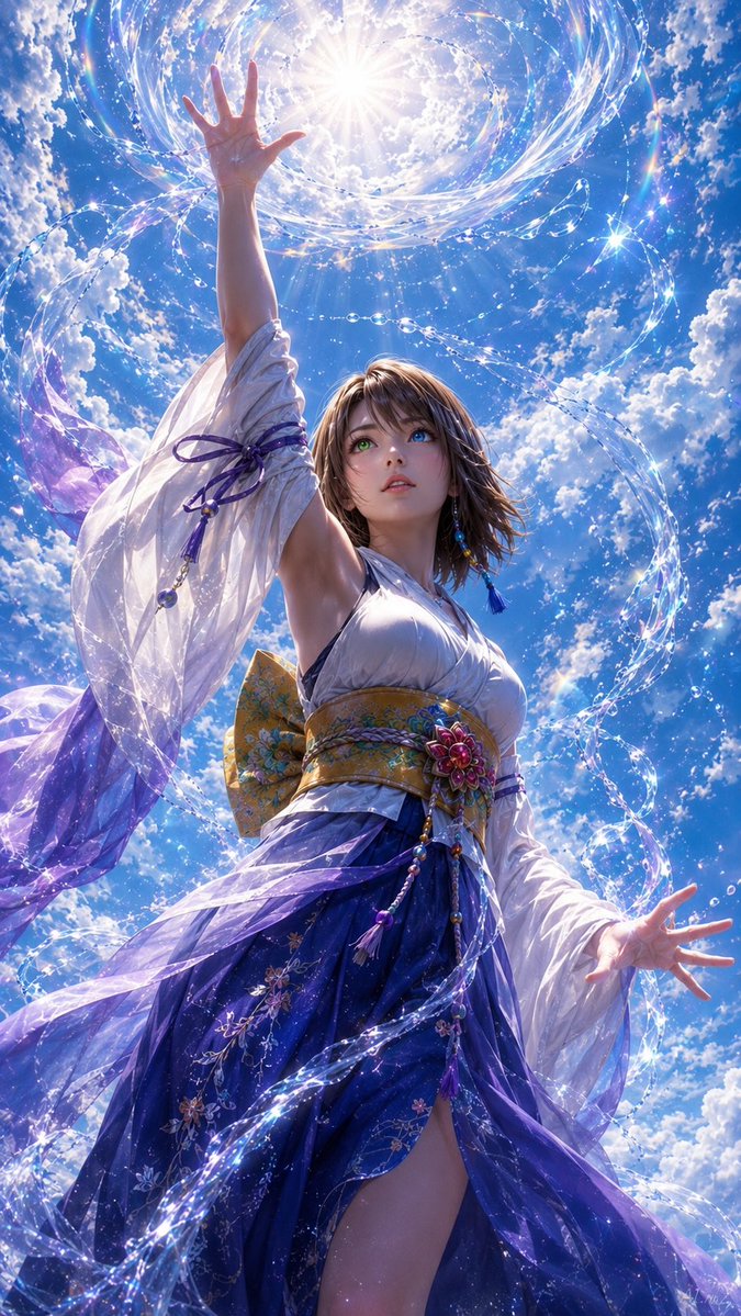 Ethereal Sky Dancer Portrait — Dramatic Fantasy Prompt