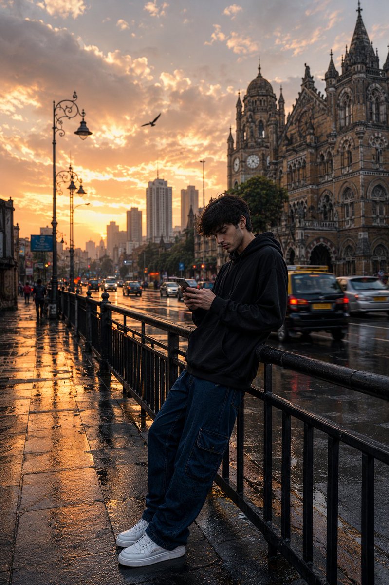 Mumbai Rain Street Photography — Sora 2 Cinematic Prompt