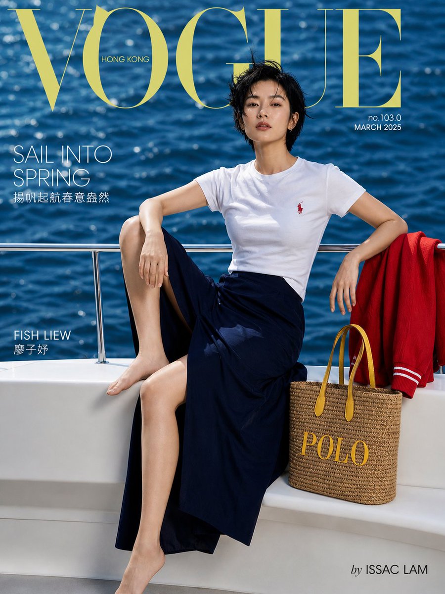 Vogue Hong Kong Yacht Photoshoot — Sora 2 Prompt