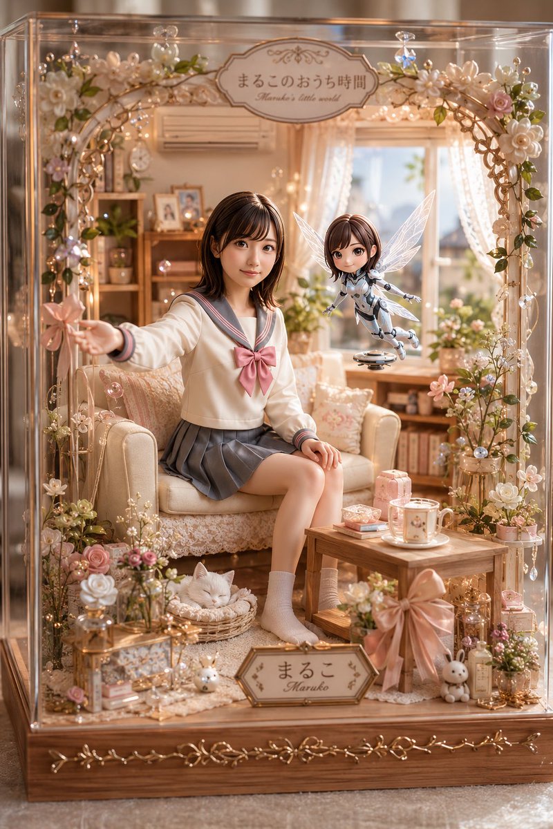 Pastel Japanese Dollhouse Diorama — Sora 2 Prompt