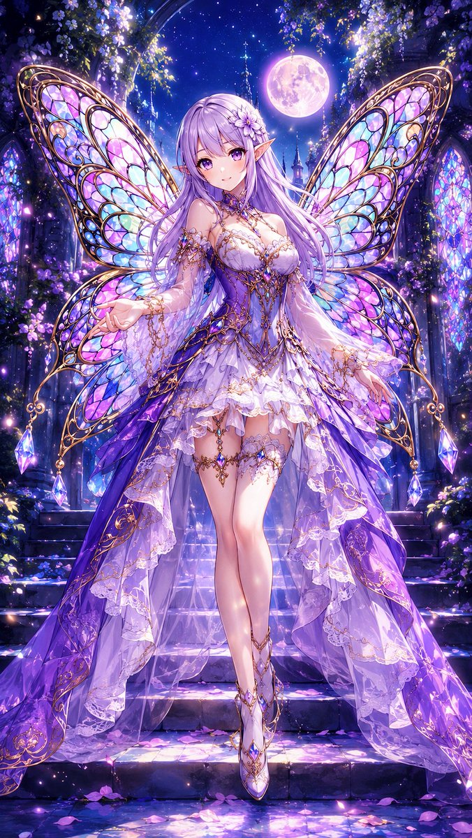 Character Transformation to Aisha Wing — Stained Glass Butterfly Wings