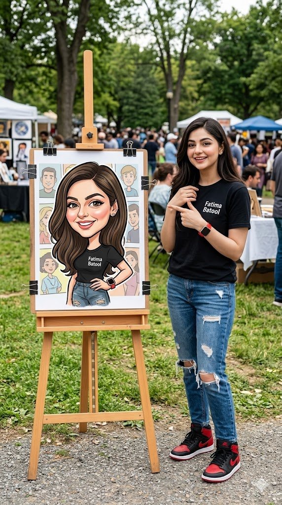 Vibrant Cartoon Art Portrait — Sora 2 Prompt