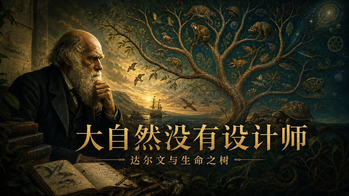Victorian Natural History Podcast Cover — Cinematic Darwin Tree of Life