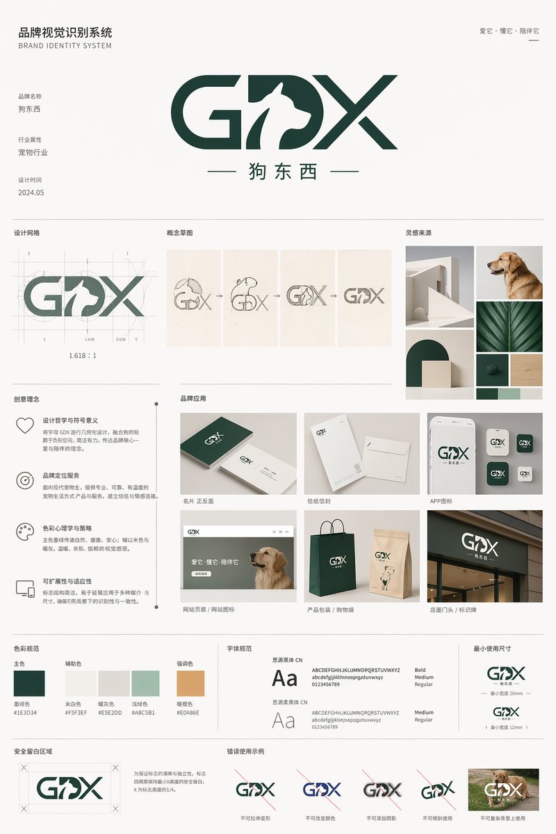 Brand Identity System Board — Sora 2 Prompt