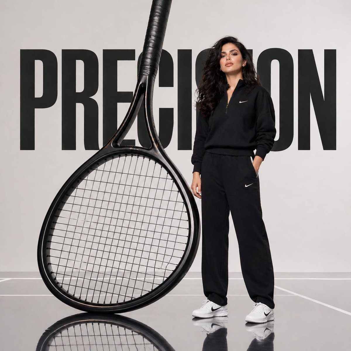 Athletic Luxury Campaign — Tennis Racket Sculpture