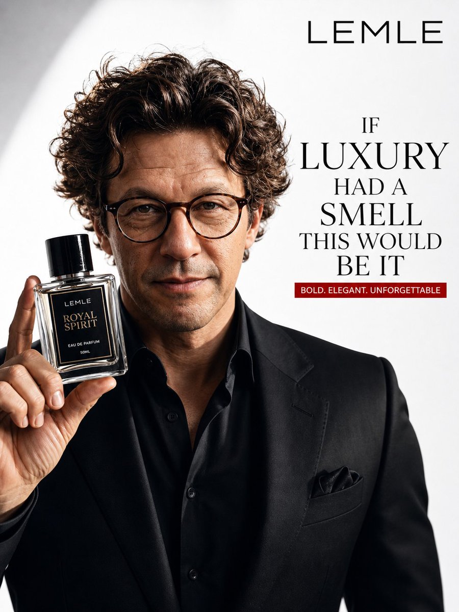 Luxury Perfume Ad Portrait — Cinematic Studio Prompt