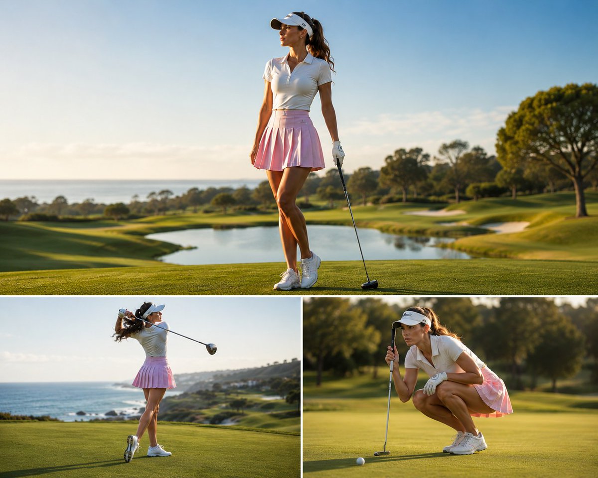 Luxury Golf Editorial Collage — Sora 2 Fashion Prompt