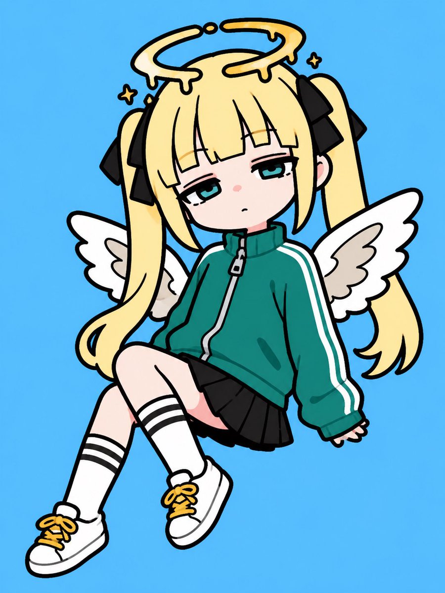 Cute Chibi Angel Girl Sticker — Sora 2 Prompt