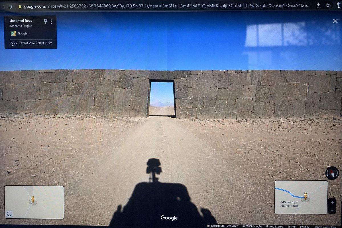 Google Street View Anomaly — Ancient Wall Screenshot Prompt