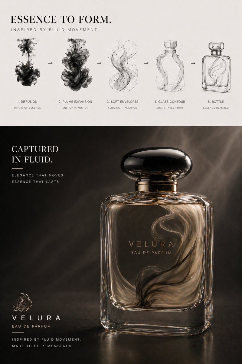 Luxury Perfume Bottle Design Evolution — Sora 2 Prompt