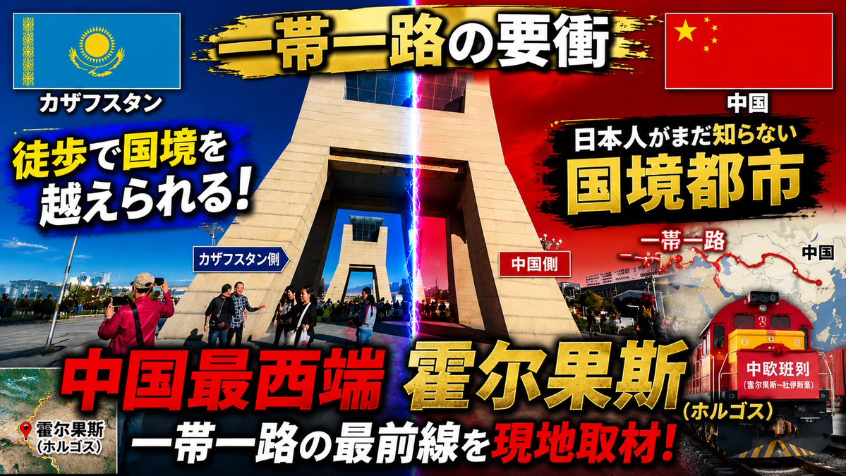 Dramatic Border City YouTube Thumbnail — Sora 2 Prompt