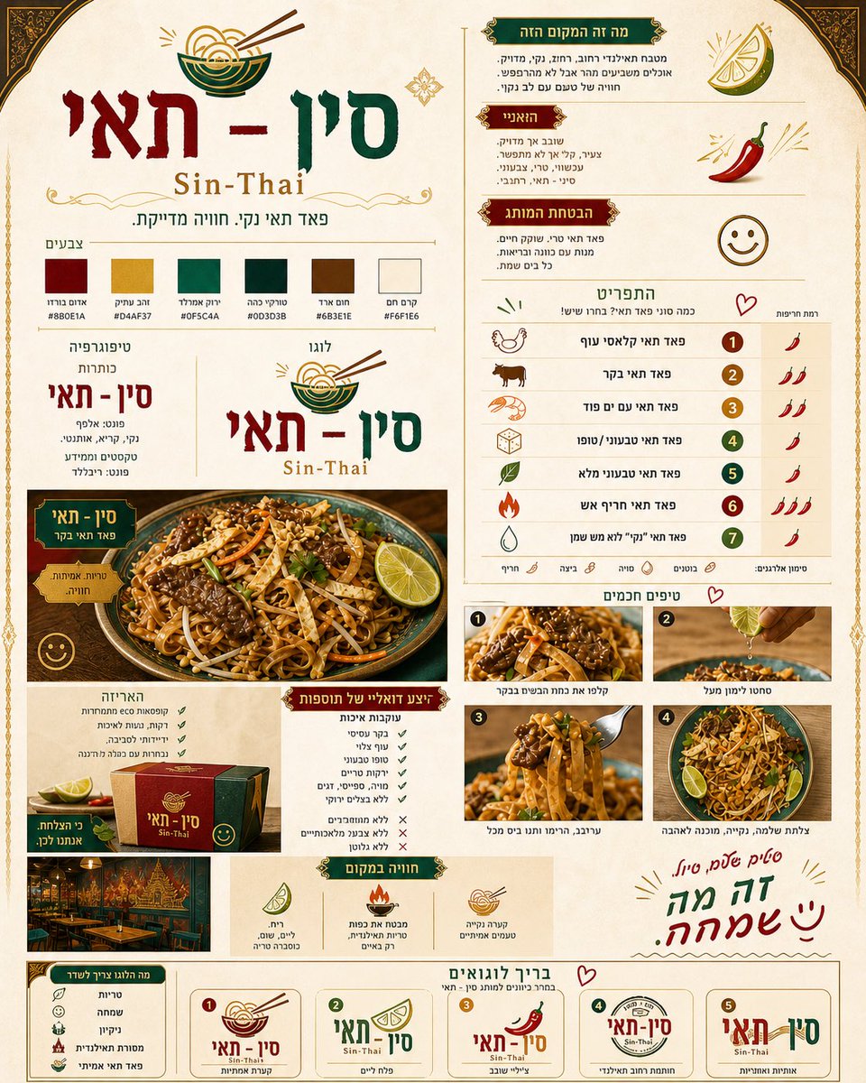 Luxury Thai Restaurant Brand Identity — Sora 2 Prompt