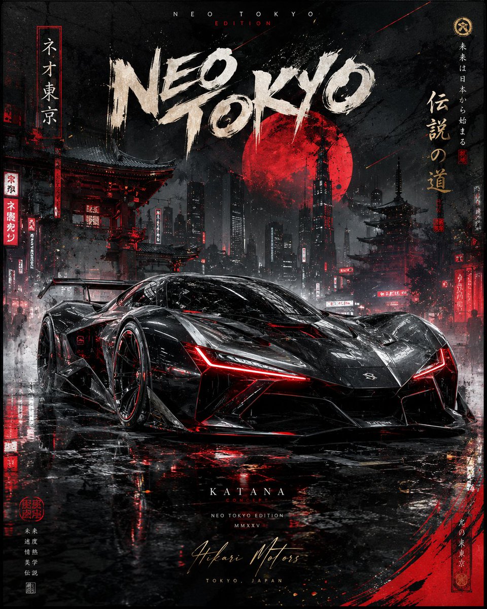 Luxury Car Poster Prompt — Cinematic Sketch & Watercolor Style