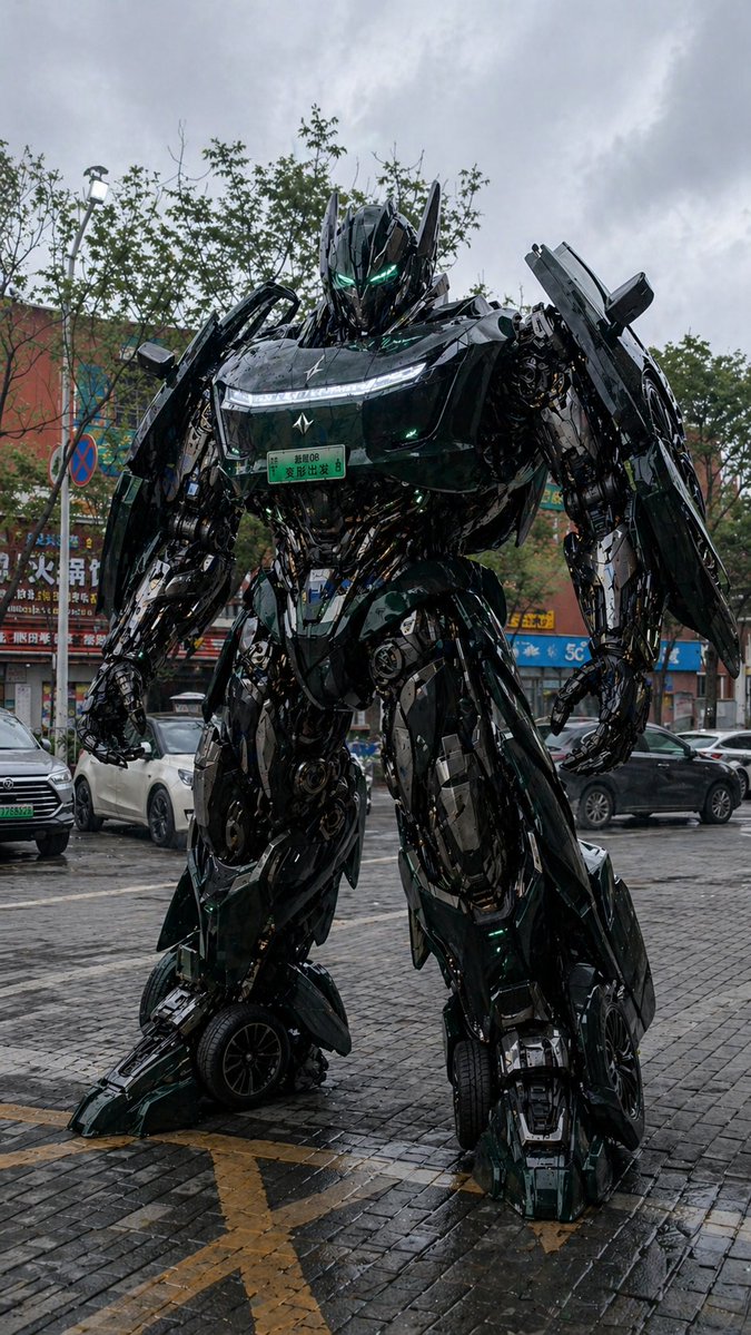 Da auto a Transformer AI Prompt — Trasformazione robotistica
