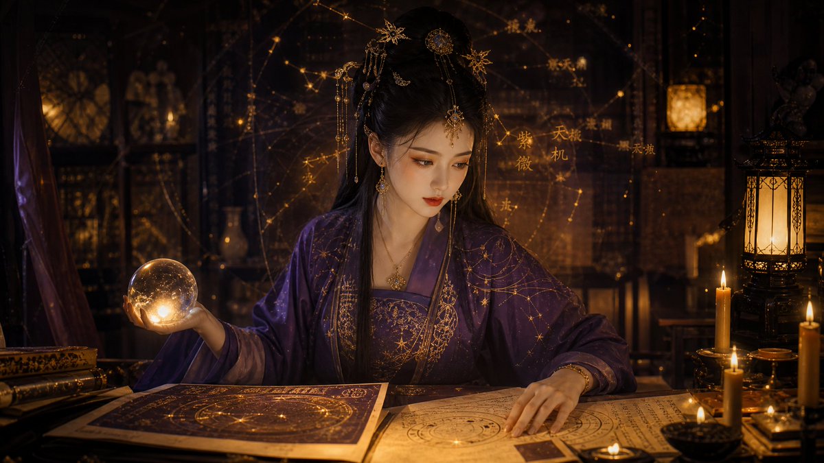 Mystical Chinese Fortune Teller — AI Video Prompt