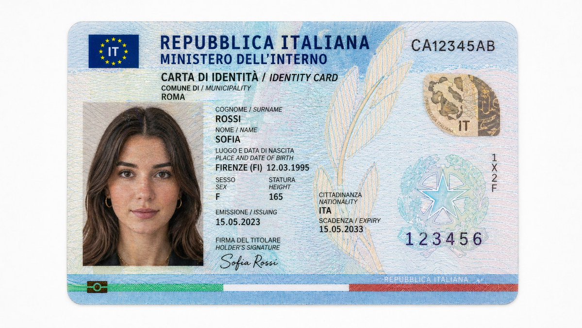 Mockup einer kanadischen Staatsbürgerschaftskarte — Hyperrea