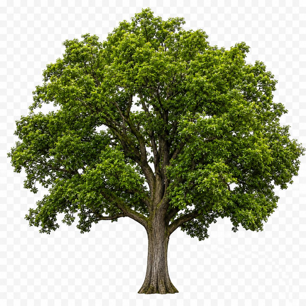 Realistic Isolated Tree — Cutout PNG Asset