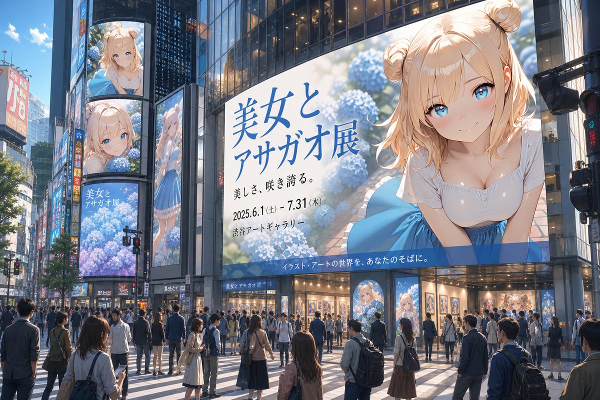 Urban Digital Signage Exhibition — Sora 2 Prompt