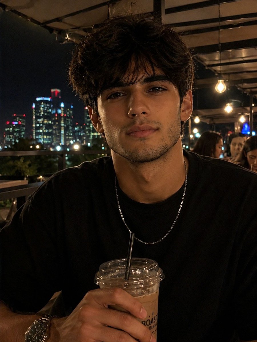 Rooftop iPhone Portrait — Cinematic Nighttime Sora 2 Prompt